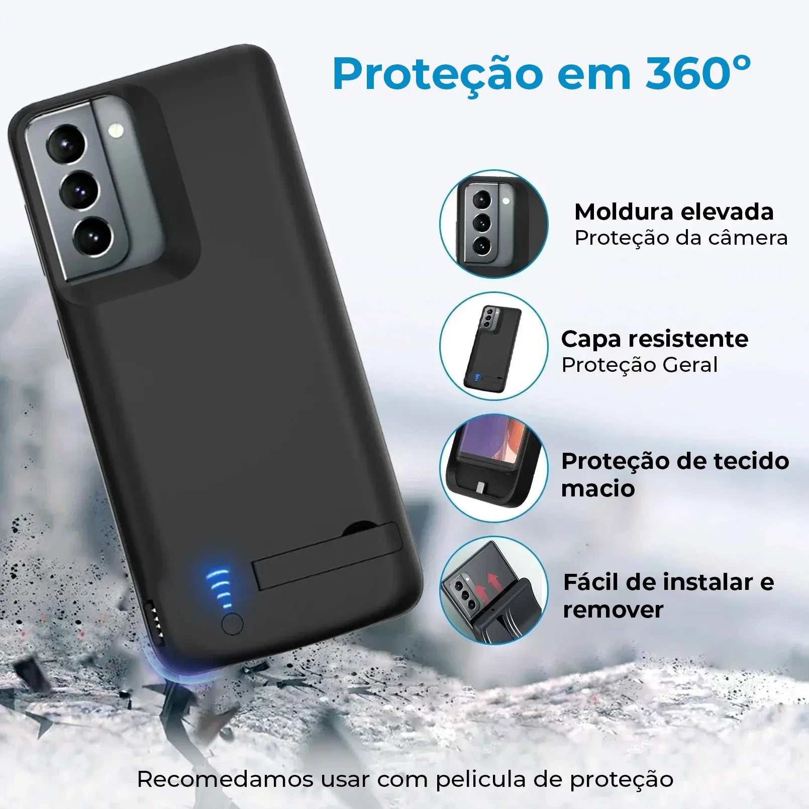 Capa Carregadora Samsung Pro Way - Power Bank